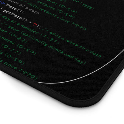 JavaScript Cheat Sheet Desk Mat | Perfect for Programmers & Developers