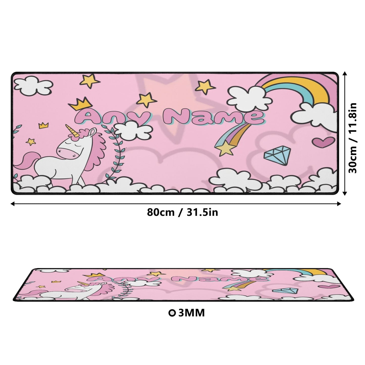 Custom Girl Name Desk Mat