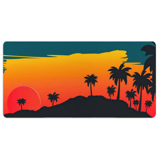 Upgrade your workspace with our Tropical Sunset Desk Mat. Featuring a vibrant Desk Mat design, non-slip base, and spill-resistant surface, this desk pad is perfect for gaming, working, or coding. Available in multiple sizes to fit your setup, enhance both style and productivity with our premium Desk Pad