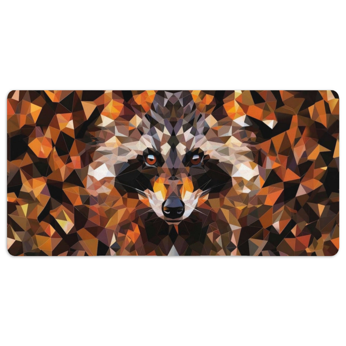 Upgrade your workspace with our Polygonal Raccoon Desk Mat. Featuring a vibrant Desk Mat design, non-slip base, and spill-resistant surface, this desk pad is perfect for gaming, working, or coding. Available in multiple sizes to fit your setup, enhance both style and productivity with our premium Desk Mat.