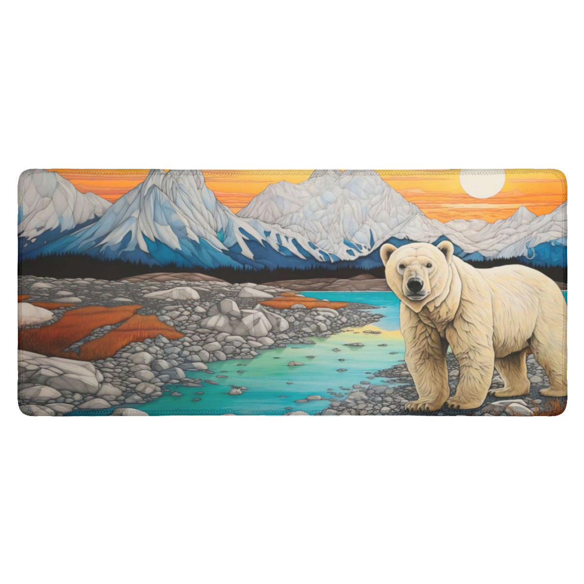 Upgrade your workspace with our White Bear Desk Mat. Featuring a vibrant Desk Mat design, non-slip base, and spill-resistant surface, this desk pad is perfect for gaming, working, or coding. Available in multiple sizes to fit your setup, enhance both style and productivity with our premium Desk Pad.